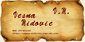 Vesna Midović vizit kartica
